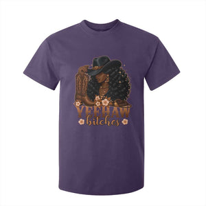 Funny African American Cowgirl Yeehaw Bitches T Shirt For Kid TS11 Purple Print Your Wear