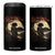 Funny African American Samurai 4 in 1 Can Cooler Tumbler Japanese Art Black Warrior Sakura TS11 One Size: 16 oz Black Print Your Wear