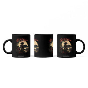 Funny African American Samurai Coffee Mug Japanese Art Black Warrior Sakura TS11 Print Your Wear