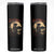 Funny African American Samurai Skinny Tumbler Japanese Art Black Warrior Sakura TS11 Black Print Your Wear