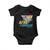 Funny Afro Caribbean Heritage Baby Onesie Caribbean Island Pride Flags Palm Tree TS11 Black Print Your Wear