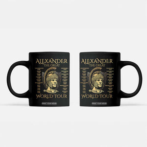 Funny Alexander The Great World Tour Coffee Mug Ancient Greek History TS09 Black Print Your Wear