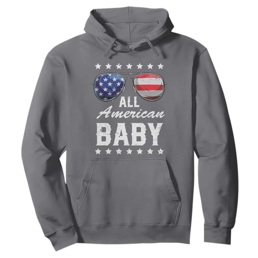Funny All American Baby 4th Of July Hoodie Family Matching Sunglasses TS11 Charcoal Print Your Wear