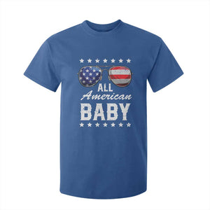 Funny All American Baby 4th Of July T Shirt For Kid Family Matching Sunglasses TS11 Royal Blue Print Your Wear