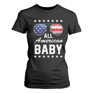 Funny All American Baby 4th Of July T Shirt For Women Family Matching Sunglasses TS11 Black Print Your Wear