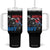 Funny All American Boy 4th Of July Tumbler With Handle Monster Trucks American Flag Fireworks TS11 One Size: 40 oz Black Print Your Wear