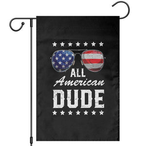 Funny All American Dude 4th Of July Garden Flag Family Matching Sunglasses TS11 Black Print Your Wear