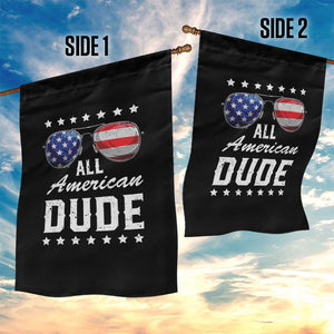 Funny All American Dude 4th Of July Garden Flag Family Matching Sunglasses TS11 Print Your Wear