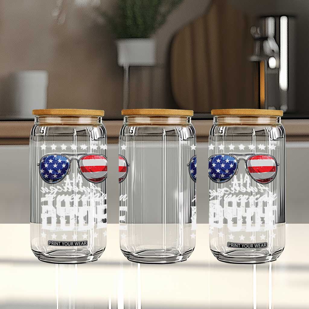 Funny All American Dude 4th Of July Glass Can Family Matching Sunglasses TS11 Print Your Wear