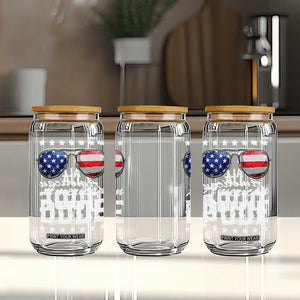Funny All American Dude 4th Of July Glass Can Family Matching Sunglasses TS11 Print Your Wear