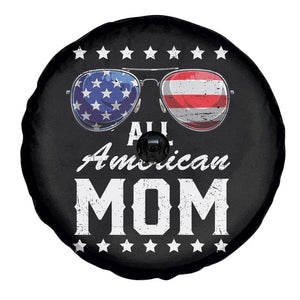 Funny All American Mom 4th Of July Spare Tire Cover Family Matching Sunglasses TS11 Print Your Wear
