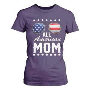 Funny All American Mom 4th Of July T Shirt For Women Family Matching Sunglasses TS11 Purple Print Your Wear