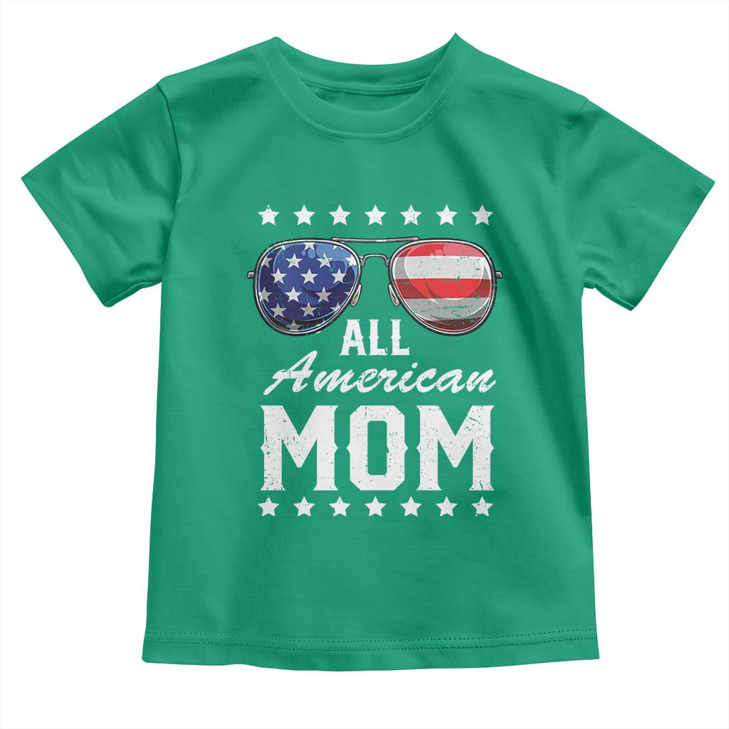 Funny All American Mom 4th Of July Toddler T Shirt Family Matching Sunglasses TS11 Irish Green Print Your Wear