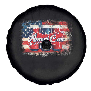 Funny AmeriCan Beer 4th of July Drinking Spare Tire Cover American Flag USA Beer Can TS11 Print Your Wear