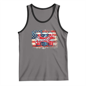 Funny AmeriCan Beer 4th of July Drinking Tank Top American Flag USA Beer Can TS11 Deep Heather Black Print Your Wear