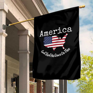 Funny America God Shed His Grace On Thee 4th of July Garden Flag TS11 Print Your Wear