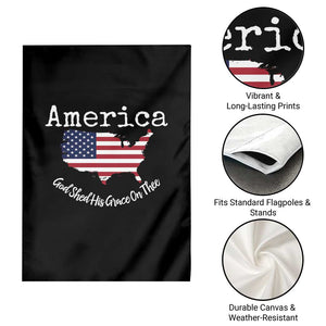 Funny America God Shed His Grace On Thee 4th of July Garden Flag TS11 Print Your Wear