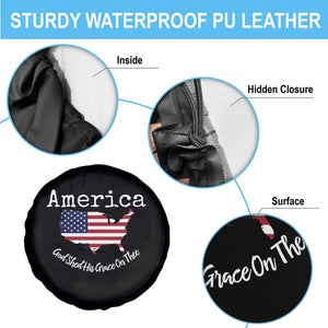 Funny America God Shed His Grace On Thee 4th of July Spare Tire Cover TS11 Print Your Wear