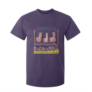 Funny America God Shed His Grace On Thee T Shirt For Kid 4th Of July Christian American Flag TS11 Purple Print Your Wear
