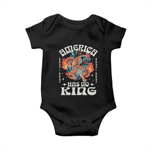 Funny America Has No King 8647 Baby Onesie Vintage Boho Orange Tiger TS11 Black Print Your Wear