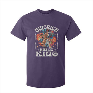 Funny America Has No King 8647 T Shirt For Kid Vintage Boho Orange Tiger TS11 Purple Print Your Wear