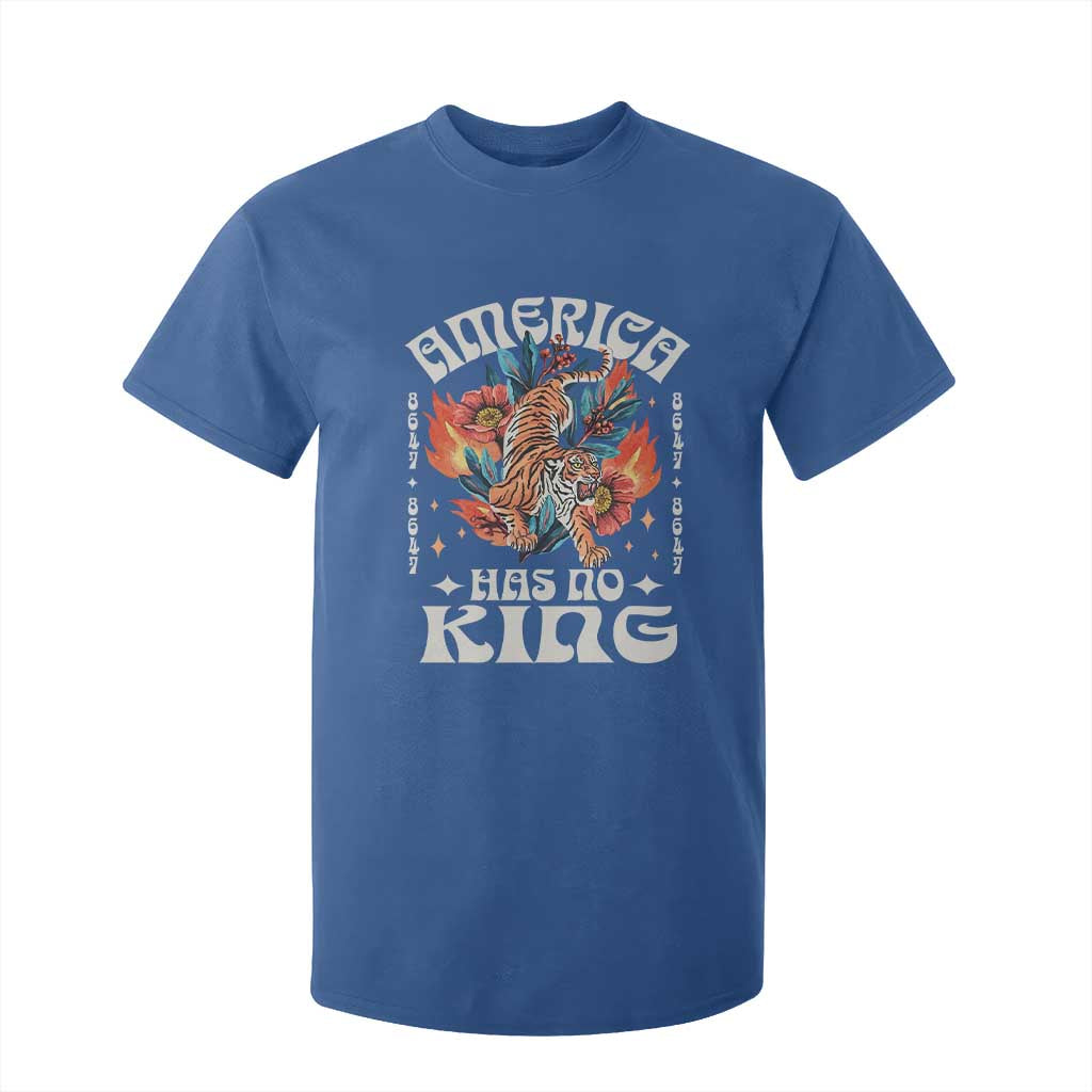 Funny America Has No King 8647 T Shirt For Kid Vintage Boho Orange Tiger TS11 Royal Blue Print Your Wear