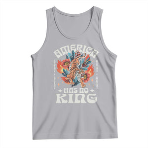 Funny America Has No King 8647 Tank Top Vintage Boho Orange Tiger TS11 Athletic Heather Print Your Wear