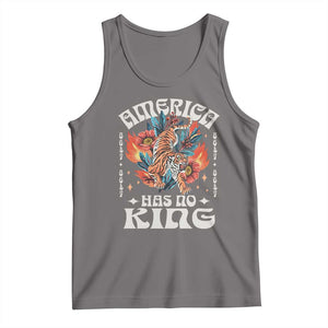 Funny America Has No King 8647 Tank Top Vintage Boho Orange Tiger TS11 Deep Heather Print Your Wear