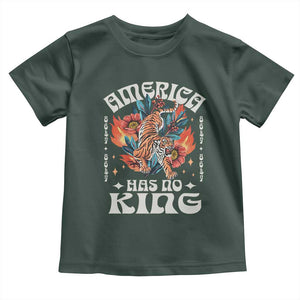 Funny America Has No King 8647 Toddler T Shirt Vintage Boho Orange Tiger TS11 Dark Forest Green Print Your Wear