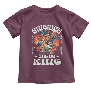 Funny America Has No King 8647 Toddler T Shirt Vintage Boho Orange Tiger TS11 Maroon Print Your Wear
