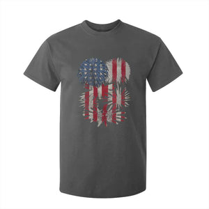 Funny American Fireworks Patriotic July 4th US Flag T Shirt For Kid TS11 Dark Heather Print Your Wear