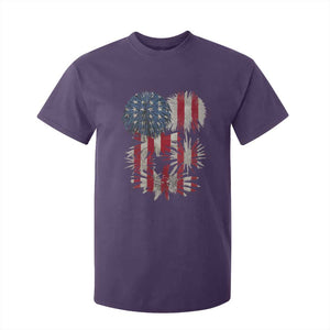 Funny American Fireworks Patriotic July 4th US Flag T Shirt For Kid TS11 Purple Print Your Wear