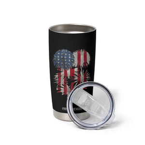Funny American Fireworks Patriotic July 4th US Flag Tumbler Cup TS11 Print Your Wear