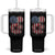 Funny American Fireworks Patriotic July 4th US Flag Tumbler With Handle TS11 One Size: 40 oz Black Print Your Wear