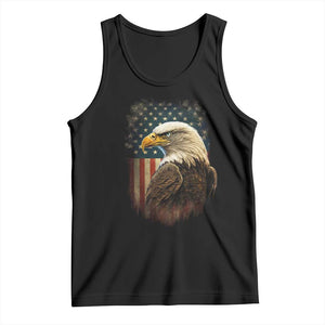 Funny American Flag Bald Eagle Patriotic 4th of July Tank Top TS11 Black Print Your Wear