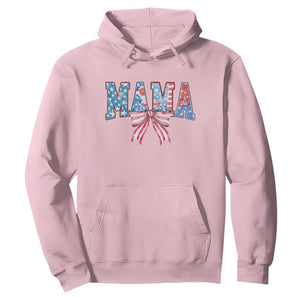 Funny American Patriotic Mama Coquette Hoodie 4th Of July Mother's Day TS11 Light Pink Print Your Wear
