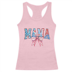 Funny American Patriotic Mama Coquette Racerback Tank Top 4th Of July Mother's Day TS11 Light Pink Print Your Wear
