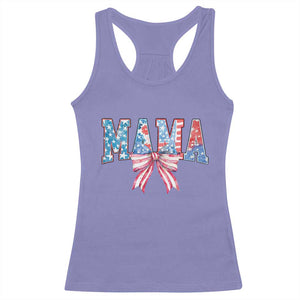 Funny American Patriotic Mama Coquette Racerback Tank Top 4th Of July Mother's Day TS11 Violet Print Your Wear