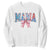 Funny American Patriotic Mama Coquette Sweatshirt 4th Of July Mother's Day TS11 White Print Your Wear