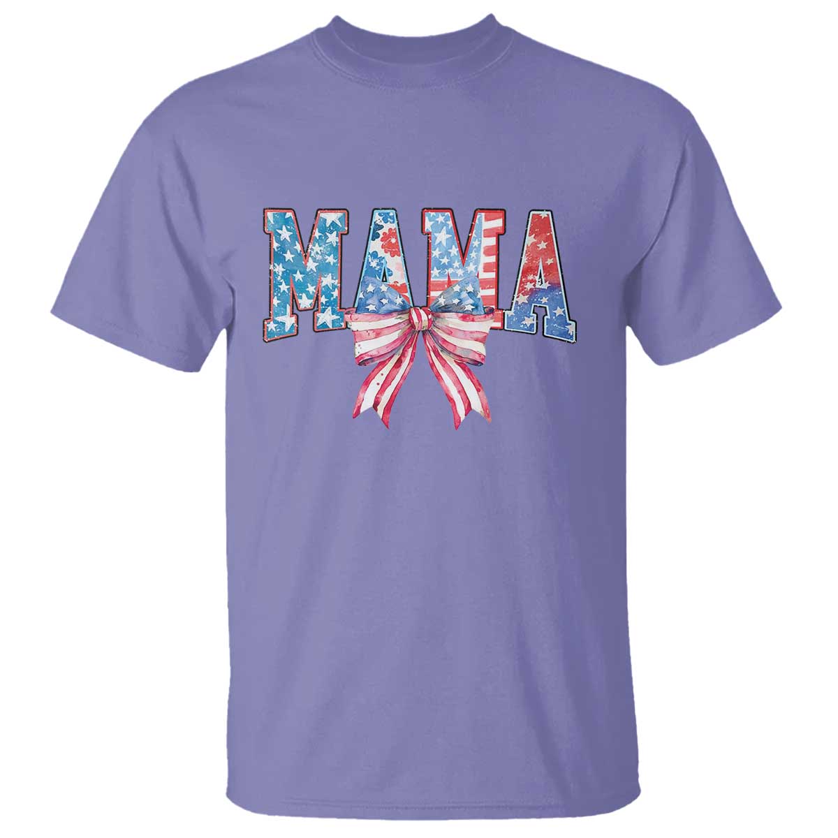 Funny American Patriotic Mama Coquette T Shirt 4th Of July Mother's Day TS11 Violet Print Your Wear