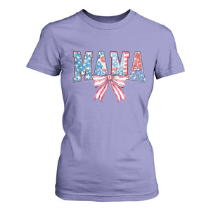 Funny American Patriotic Mama Coquette T Shirt For Women 4th Of July Mother's Day TS11 Violet Print Your Wear