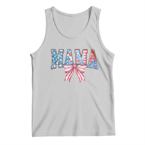Funny American Patriotic Mama Coquette Tank Top 4th Of July Mother's Day TS11 Ash Print Your Wear