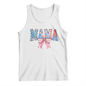 Funny American Patriotic Mama Coquette Tank Top 4th Of July Mother's Day TS11 White Print Your Wear