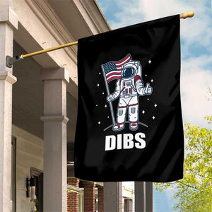 Funny Astronaut Dibs Moon Landing Garden Flag Patriotic Space USA Meme for 4th of July TS10 Print Your Wear