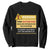 Funny Autism Awareness Dad Sweatshirt Warning This Autism Dad Uses His Patience On His Children TS11 Black Print Your Wear