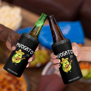 Funny Avocado Cat Avogato 4 in 1 Can Cooler Tumbler Cinco De Mayo Mexican TS11 Print Your Wear