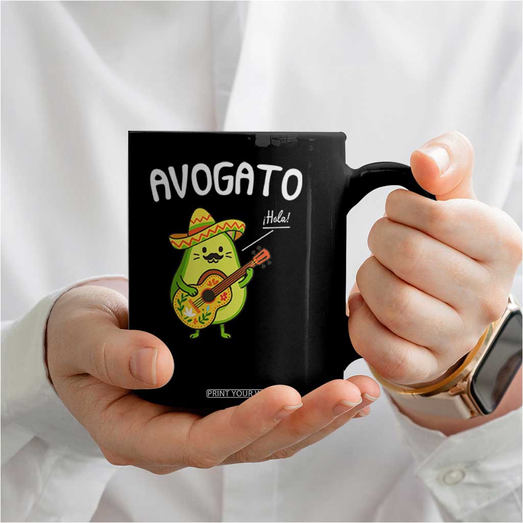 Funny Avocado Cat Avogato Coffee Mug Cinco De Mayo Mexican TS11 Print Your Wear