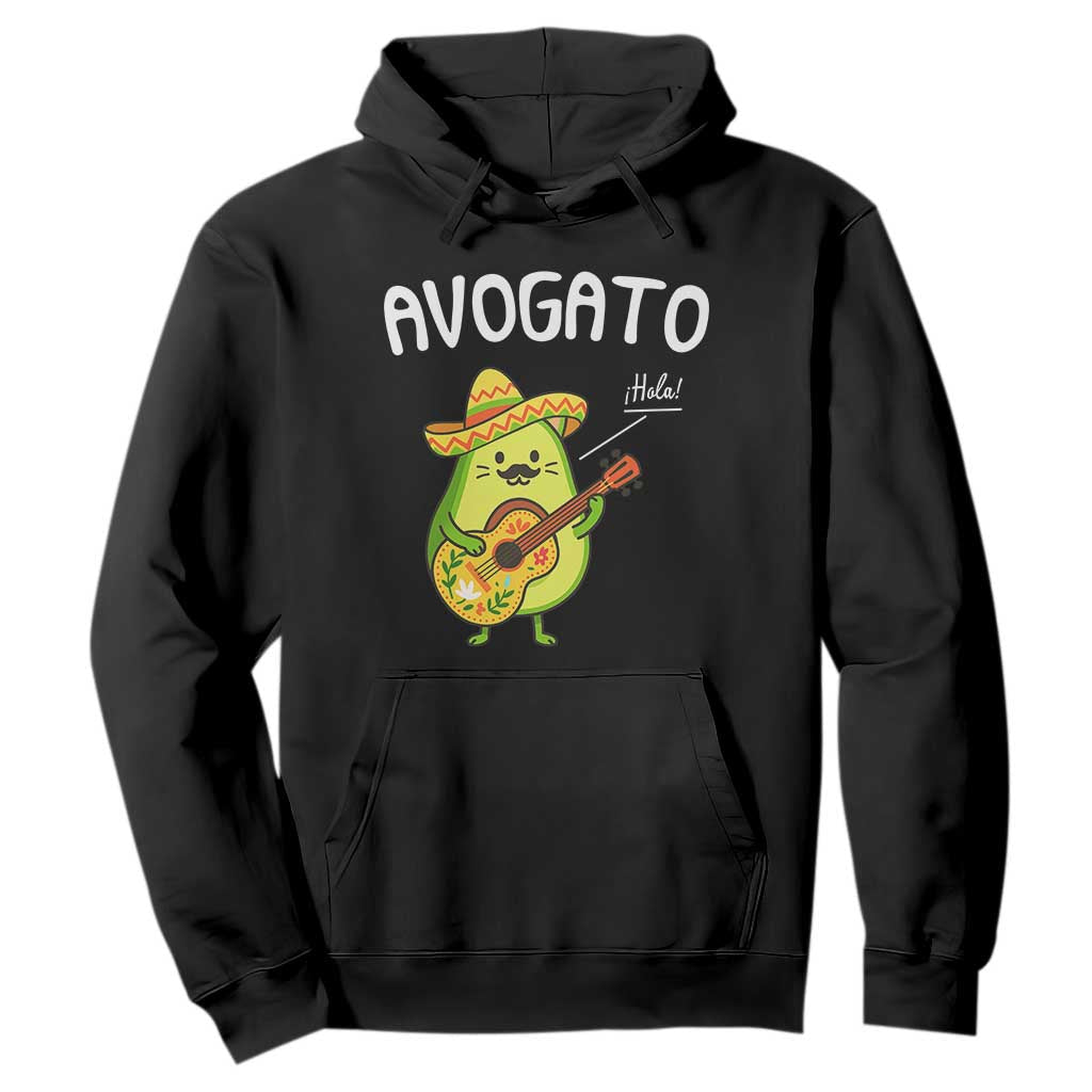 Funny Avocado Cat Avogato Hoodie Cinco De Mayo Mexican TS11 Black Print Your Wear