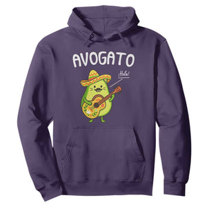 Funny Avocado Cat Avogato Hoodie Cinco De Mayo Mexican TS11 Purple Print Your Wear
