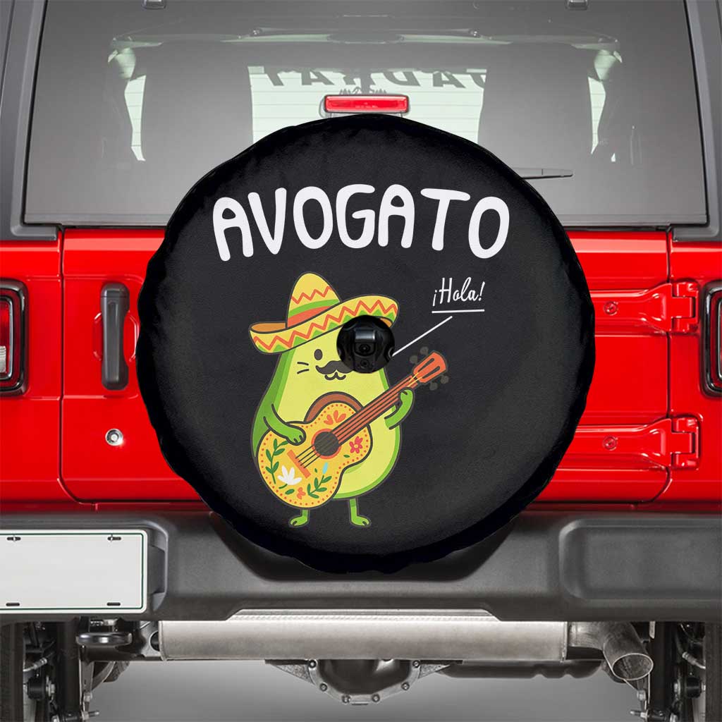 Funny Avocado Cat Avogato Spare Tire Cover Cinco De Mayo Mexican TS11 Black Print Your Wear